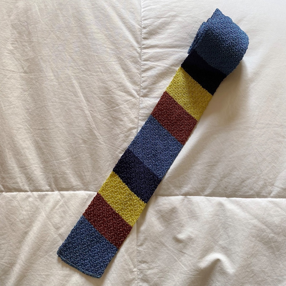 Vintage California Fashioned Jacquard Crochet Tie